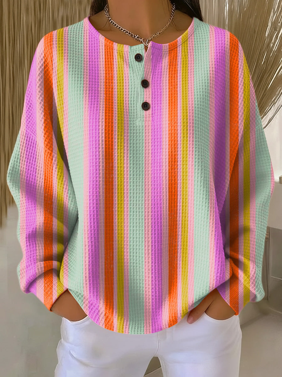 Milla | Sweater with Colorful Stripes