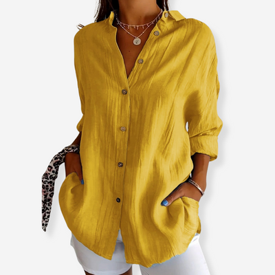 Sasha –  Elegant Shirt with Pleated Style