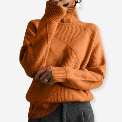 Remmy | Textured Turtleneck Knit Sweater