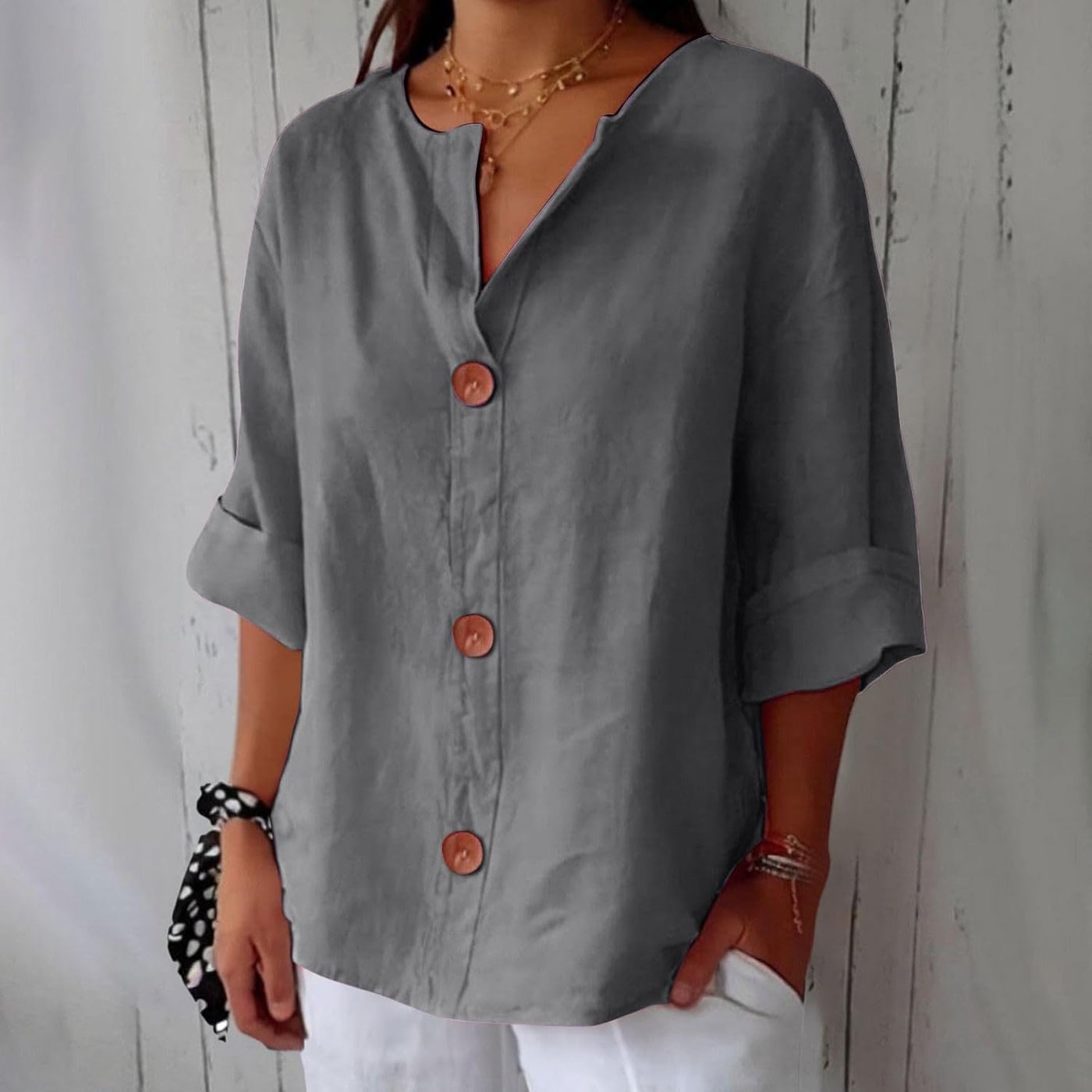 Noora™ | Relaxed Blouse for Timeless Elegance