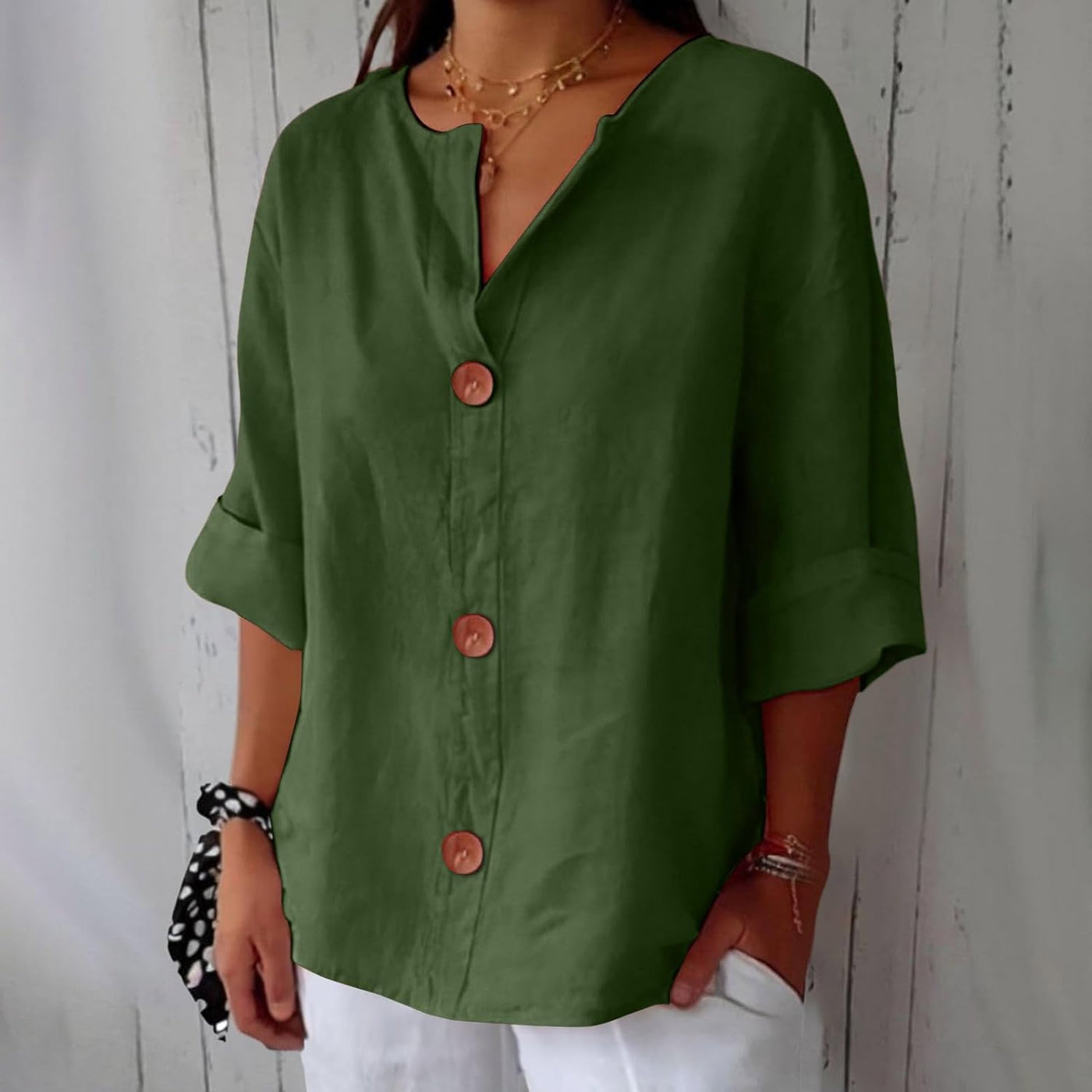 Noora™ | Relaxed Blouse for Timeless Elegance