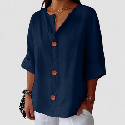 Noora™ | Relaxed Blouse for Timeless Elegance