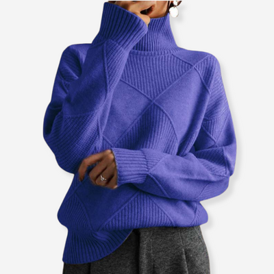 Remmy | Textured Turtleneck Knit Sweater