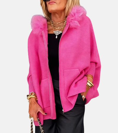 ARABELLE™ | Casual Hooded Coat with Fur Collar