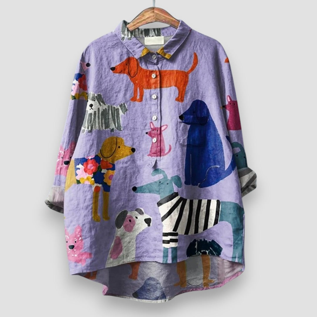 Emma | Colorful Pups Shirt