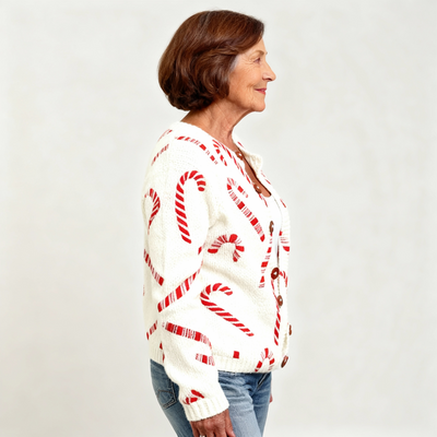Carla | Festive Candy Cardigan