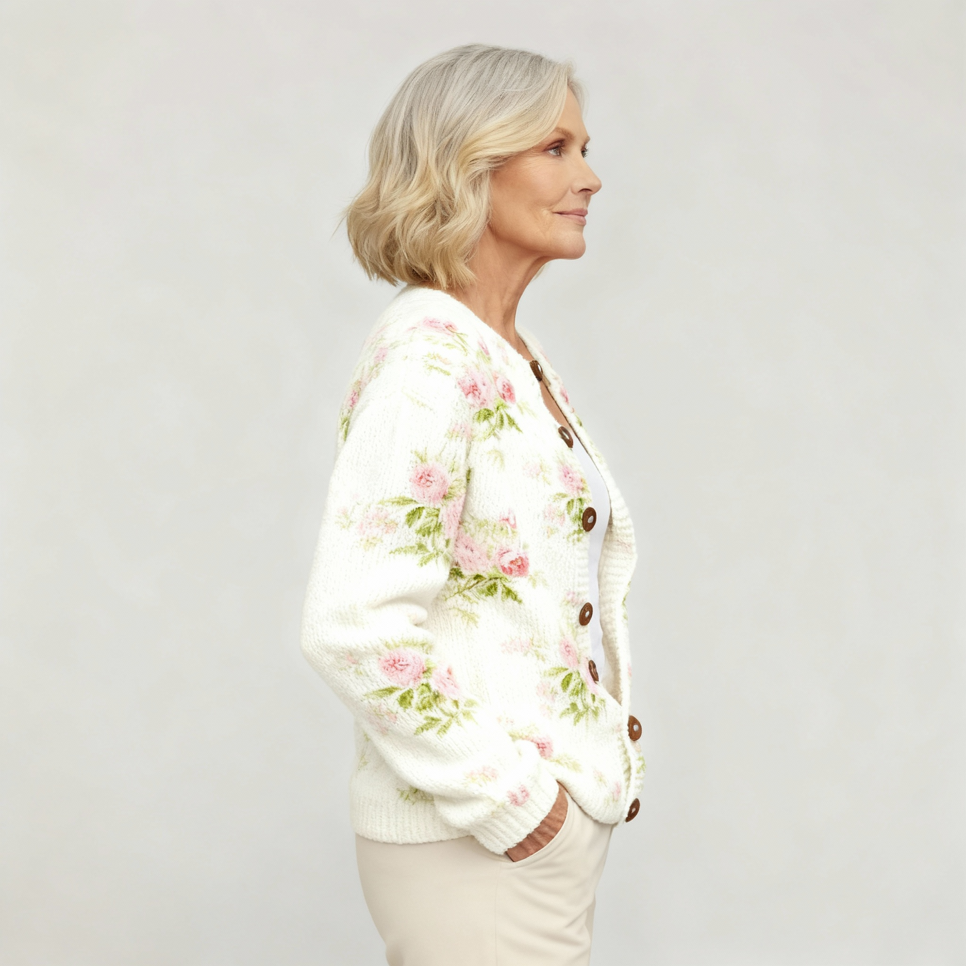 Jessie | Flower Art Cardigan